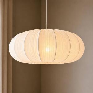 Lampada a sospensione Marielle Lindby, dimmerabile, Bianco / Opale, Soggiorno / Sala da pranzo, Tessuto / Stoffa / Seta, Scandinavo, Lampada a sospensione