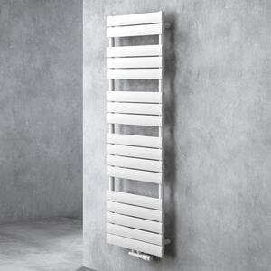 Doporro Radiatore da Bagno 160x50cm, Radiatore Piatto Termoarredo da Bagno Riscaldamento da Acqua Calda Portasciugamani in Acciaio
