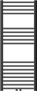 LuxeBath radiatore bagno Sahara 500x1200 mm antracite attacco centrale diritto radiatore scaldasalviette asciugamani radiatore asciugamani senza resistenza