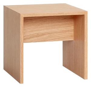 Tavolo pieghevole in legno di quercia Less, 40 x 40 cm - Hübsch