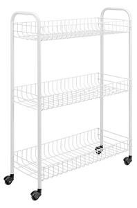 Supporto mobile per bagno a tre livelli, 23 x 84 cm Laundry - Metaltex