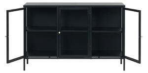 Vetrina in metallo nero 132x85 cm Carmel - Unique Furniture