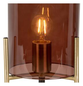 Lampada da tavolo in vetro marrone Bell, altezza 30 cm - Leitmotiv
