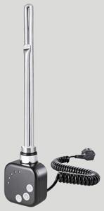 VARIO TERM HEC1.0.B Radiatore da bagno, elettrico, 400 W, 50 Hz, nero, design moderno, calore efficiente