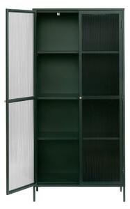Vetrina in metallo verde scuro 90x190 cm Bronco - Unique Furniture
