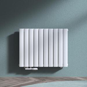 Doporro Radiatore a Pannello 77x60cm, Radiatore Scaldasalviette Termoarredo da Parete Scalda Portasciugamani a Doppio per Soggiorno e Camera da Letto FS, Bianco