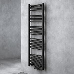 Doporro Radiatore da Bagno 160x50cm, Radiatore Piatto Termoarredo da Bagno Riscaldamento Elettrico o da Acqua Calda RHE Portasciugamani in Acciaio, Antracite