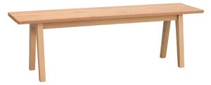 Panca da pranzo in legno con decoro in rovere , 144 x 38 cm Melfort - Rowico