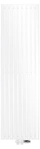 Radiatore piatto LuxeBath a singolo strato, 480x1600 mm, bianco, con valvola termostatica a pavimento e attacco centrale, senza resistenza