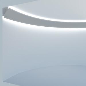 Cornice Pitturabile Angolare e Flessibile per Pareti Curve per Strisce LED - 2m Variante Lunghezza 2 Metri