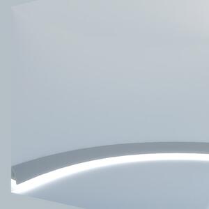 Cornice Pitturabile Curva Flessibile da Parete per Strisce LED - 2m Variante Lunghezza 2 Metri