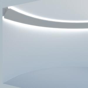 Cornice Pitturabile Angolare e Flessibile per Pareti Curve per Strisce LED - 2m Variante Lunghezza 2 Metri