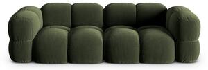 Divano verde con rivestimento in velluto 250 cm Loretto – Cosmopolitan Design