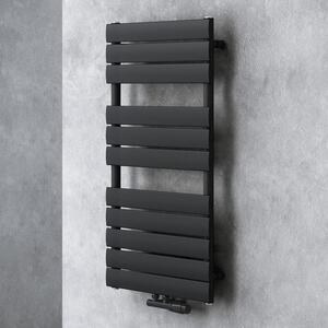 Doporro Scaldasalviette 100x60cm, Radiatore Piatto Termoarredo da Bagno Riscaldamento da Acqua Calda Portasciugamani in Acciaio, Antracite