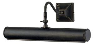 Applique Classica Picture Light Acciaio Nero 2 Luci E14