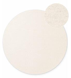 Tappeto rotondo color crema in lana tessuto a mano ø 160 cm Puristic Knots – Elle Decoration