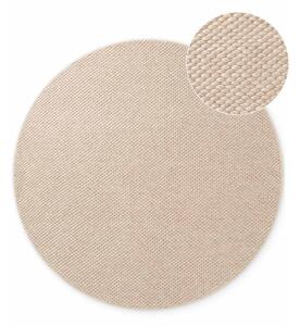 Tappeto rotondo beige in lana tessuto a mano ø 160 cm Lyon Beans – Elle Decoration
