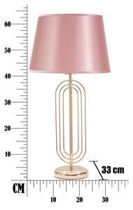 Lampada da tavolo rosa, altezza 64 cm Krista - Mauro Ferretti