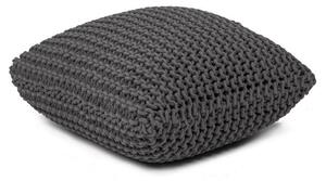 Pouf cuscino grigio in maglia - Bonami Essentials