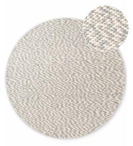 Tappeto rotondo grigio chiaro/color crema in lana tessuto a mano ø 160 cm Lyon Beans – Elle Decoration