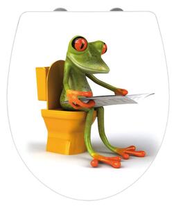 Sedile WC a chiusura facilitata News, 45 x 38,8 cm Frog - Wenko