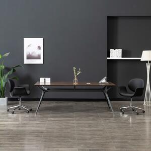 La Living Store: Sedia da ufficio girevole, colore nero, rivestita in ecopelle