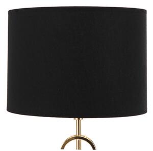Lampada da tavolo in nero e oro Glam , altezza 54,5 cm Rings - Mauro Ferretti