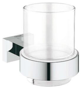 Grohe Essentials Cube - Bicchiere con supporto, cromato 40755001