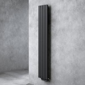 Doporro Radiatore Verticale da Bagno 180x31cm, Radiatore a Pannello Termoarredo da Parete e Pavimento in Acciaio, Antracite