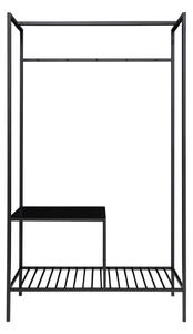 Scaffale multiuso per armadio nero con 2 ripiani , 170 x 101 cm Vita - House Nordic