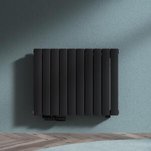 Doporro Radiatore a Pannello 77x60cm, Radiatore Scaldasalviette Termoarredo da Parete Scalda Portasciugamani a Doppio per Soggiorno e Camera da Letto FS, Antracite