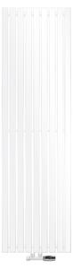 Radiatore piatto LuxeBath a singolo strato, 480x1600 mm, bianco, con valvola termostatica a parete e attacco centrale, senza resistenza