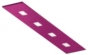 Plafoniera Contemporanea Sparta Metallo Magenta 4 Luci Gx53