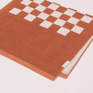 Telo mare in cotone arancione terracotta , 175 x 90 cm Luxe Games - Sunnylife