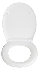 Sedile per wc bianco con chiusura facilitata , 44,5 x 37 cm Rieti - Wenko