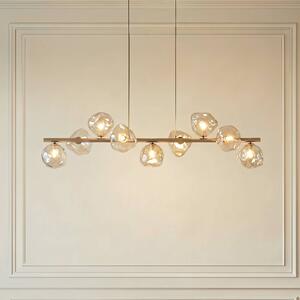 Lampada a sospensione in vetro Lava TK Lighting, dimmerabile, Crema / Ambra, Soggiorno / Sala da pranzo, Vetro, Lampada a sospensione