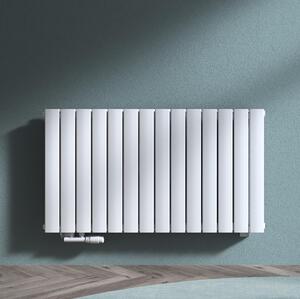 Doporro Radiatore a Pannello 108x60cm, Radiatore Scaldasalviette Termoarredo da Parete Scalda Portasciugamani a Doppio per Soggiorno e Camera da Letto FS, Bianco