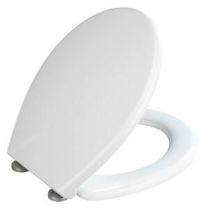 Sedile per wc bianco con chiusura facilitata , 44,5 x 37 cm Bilbao - Wenko
