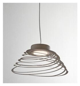 MOLLA SOSPENSIONE ORIGINALE IN 3 MISURE METALLO ANTRACITE, BIANCO O SABBIA LAMPADINE ATTACCO GX53 MODERNA
