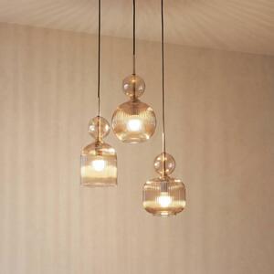 Lampada a sospensione in vetro Sophia TK Lighting, dimmerabile, Alluminio / Grigio / Zincato, Soggiorno / Sala da pranzo, Vetro, Lampada a sospensione