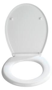Sedile per wc bianco con chiusura facilitata , 44,5 x 37 cm Bilbao - Wenko