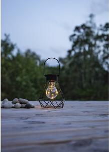 Lanterna LED nera, altezza 15,5 cm Eddy - Star Trading