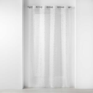 Tenda sottile bianca/argentata in voile 140x240 cm Floressia – douceur d'intérieur