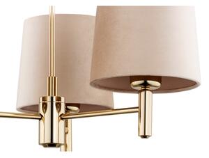 Brilagi - Lampadario su asta MONTE 3xE27/15W/230V beige/oro