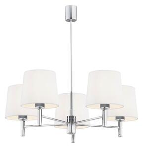 Brilagi - Lampadario a stelo MONTE 5xE27/15W/230V crema/cromo lucido