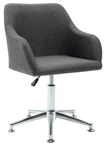The Living Store sedia da ufficio girevole in tessuto grigio scuro