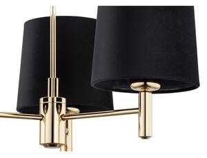 Brilagi - Lampadario a stelo MONTE 3xE27/15W/230V nero/oro