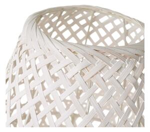 Lampada da tavolo bianca con paralume in bambù (altezza 36 cm) - Casa Selección