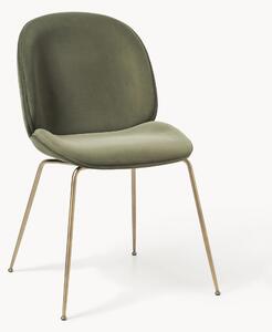 WESTWING x GUBI, Sedia da pranzo in velluto Beetle by Delia Lachance