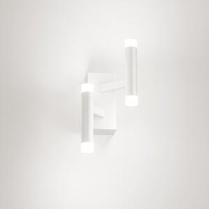 Applique Contemporanea Candles Metallo Bianco Opaco Acrilico Led 12W 3000K